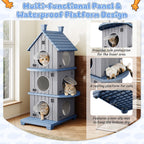Resin Cat House, 1/2/3-Tier Stackable