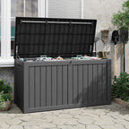 150 Gallon Storage Deck Box Black/Gray