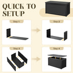 260 Gallon Storage Deck Box Black/Gray