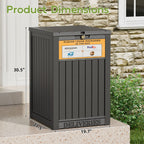 48 Gallon Package Delivery Box Brown/Black/Grey