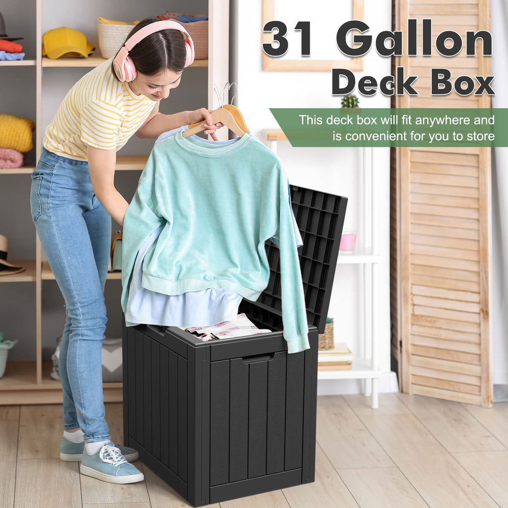 31.2 Gallon  Storage Deck Box 1/2 Pack