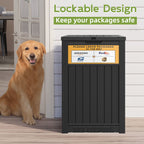 48 Gallon Package Delivery Box Brown/Black/Grey