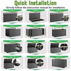 150 Gallon Storage Deck Box Black/Gray