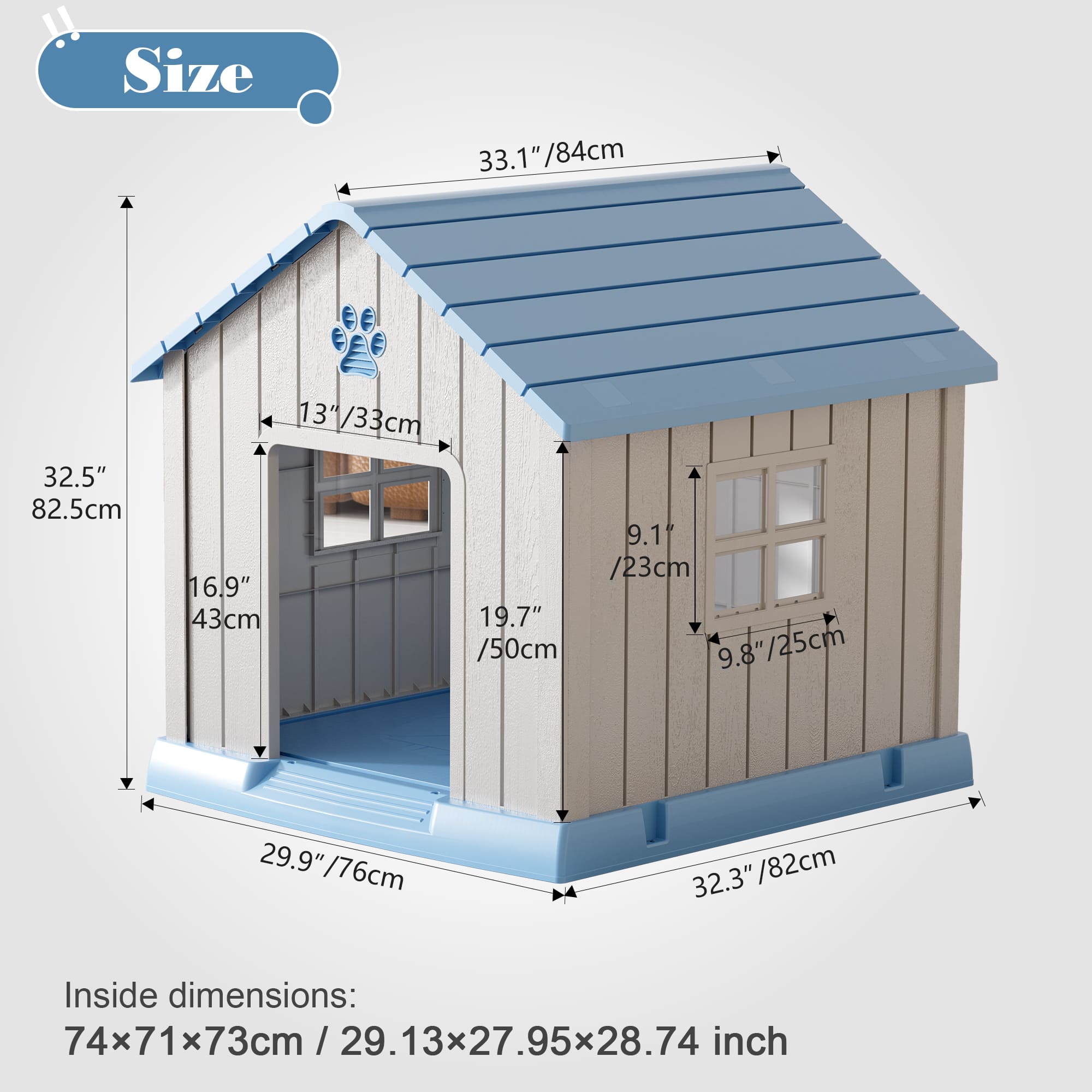 Dog House Multiple Sizes Available