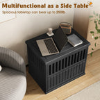 Furniture-Style Dog Crate Small/Medium Black/Light Brown