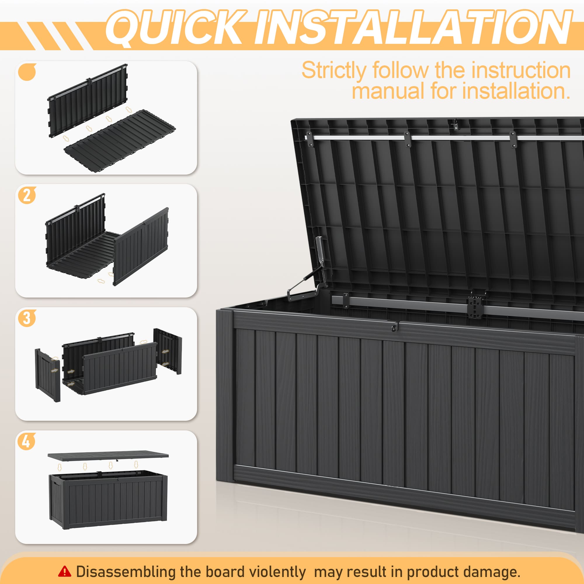 120 Gallon Storage Deck Box