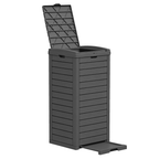 31/62 Gallon Outdoor Trash Can with Pull-Out Tray