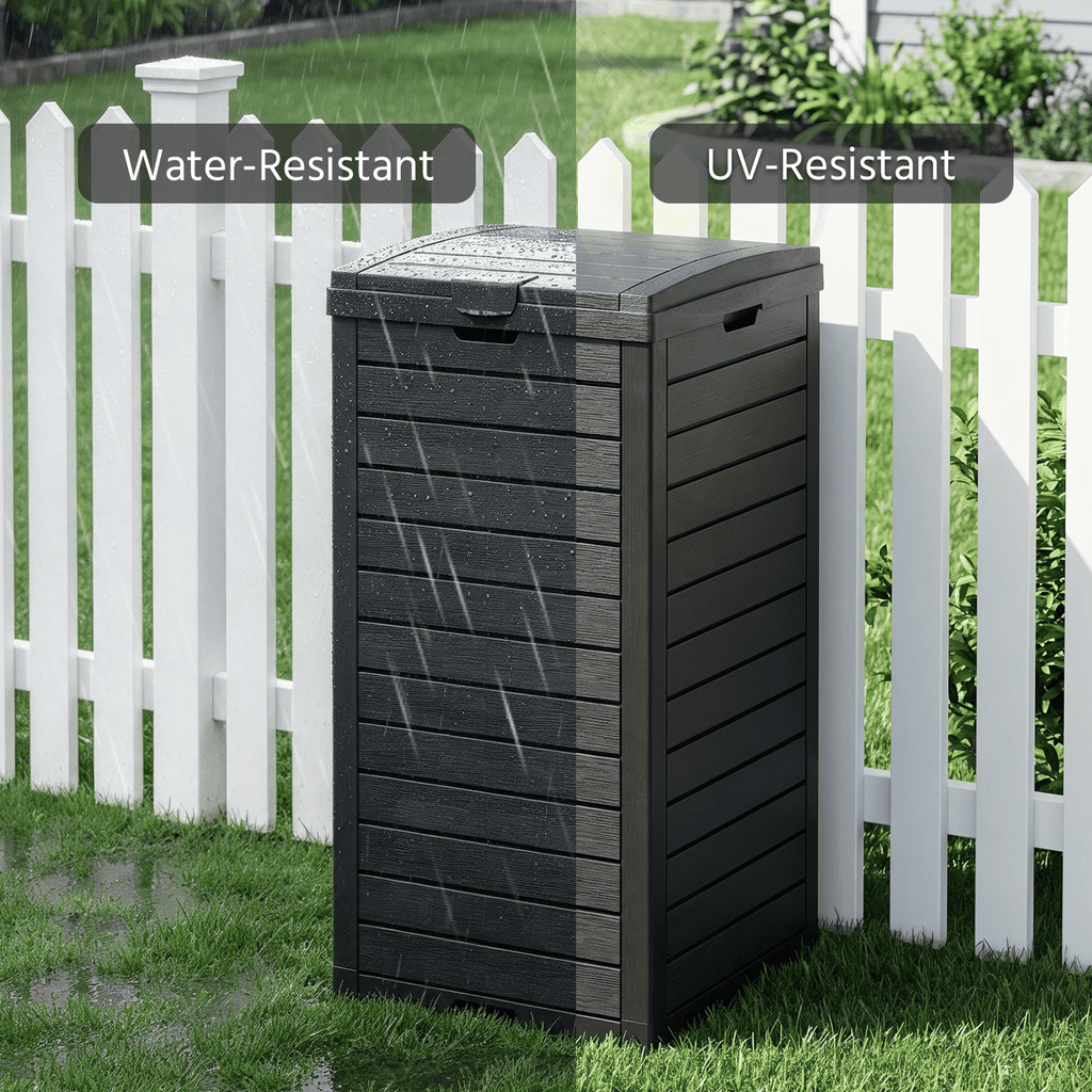 31/62 Gallon Outdoor Trash Can with Pull-Out Tray