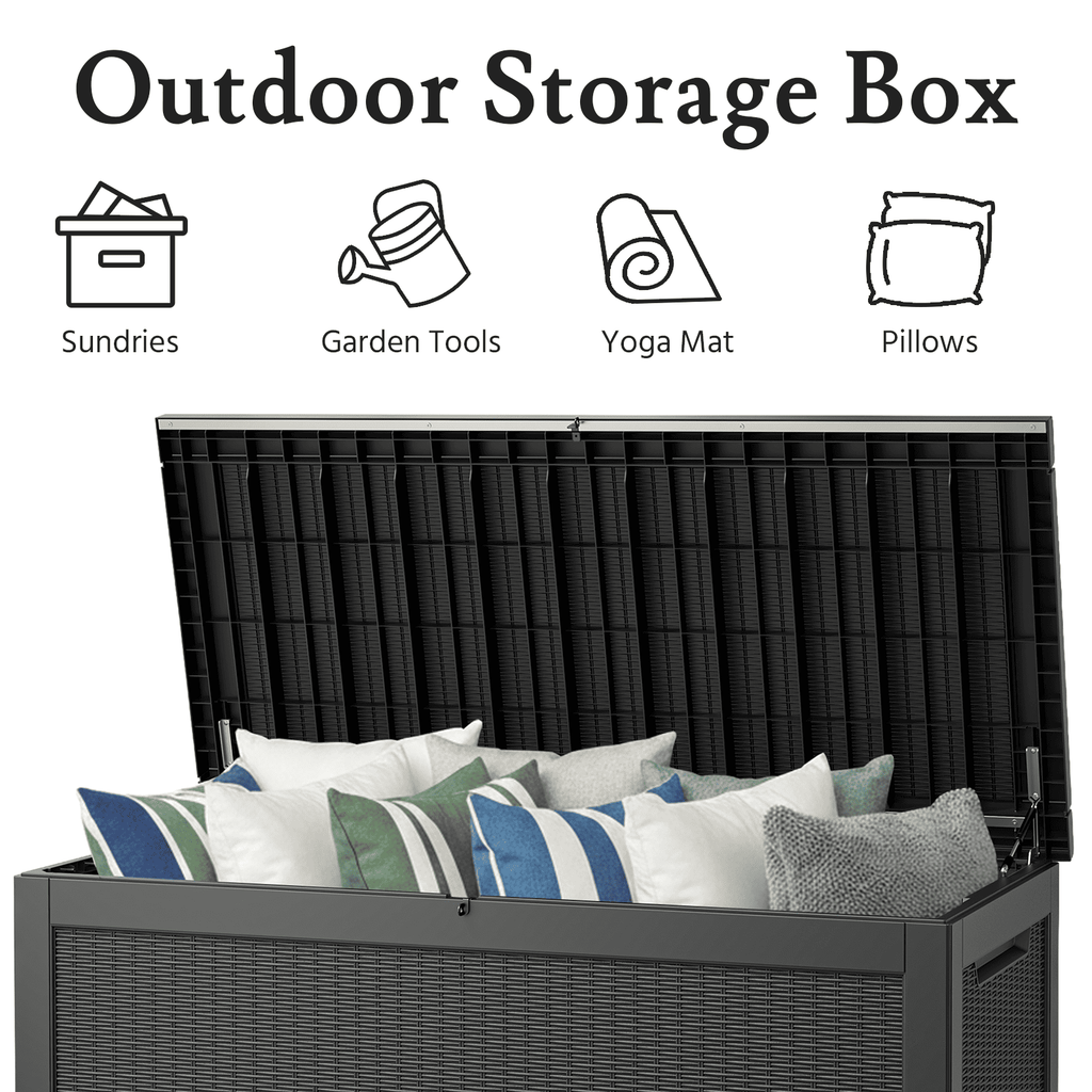 320 Gal Outdoor Resin Deck Box