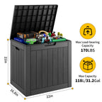 31.2 Gallon  Storage Deck Box 1/2 Pack