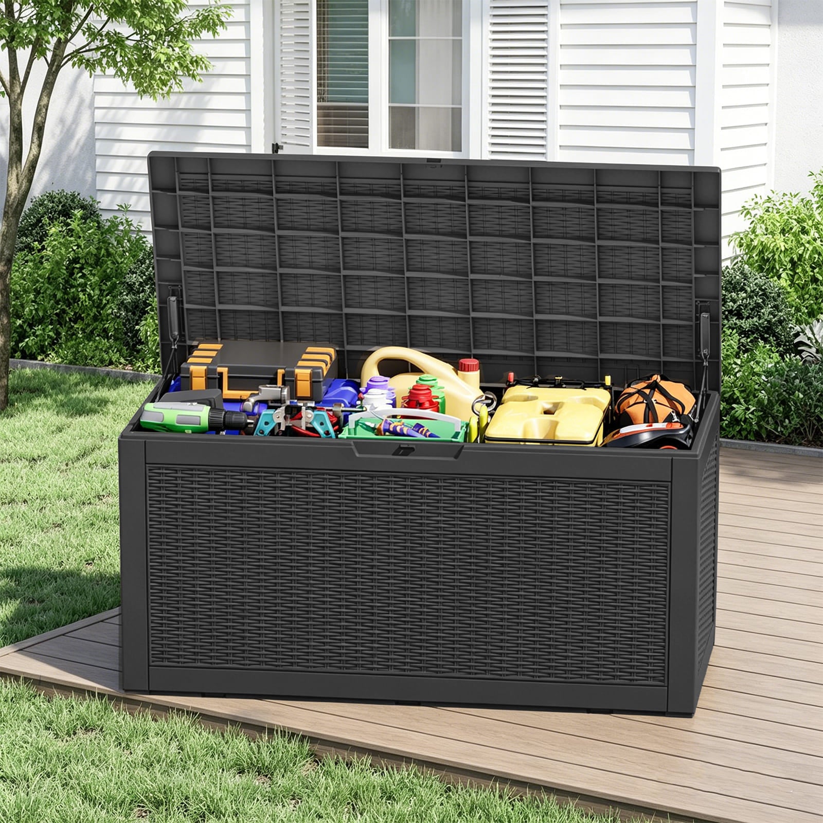 100 Gal Outdoor Resin Deck Box