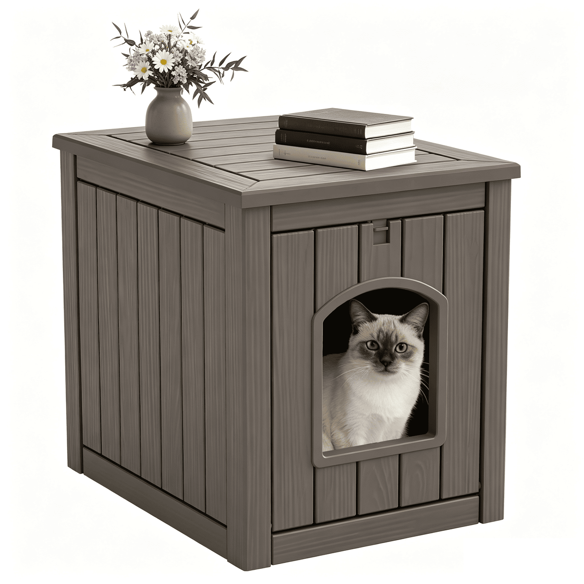 Hidden Resin Cat Litter Box