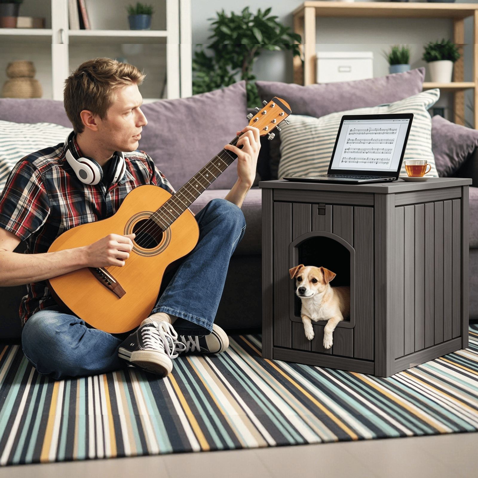 Hidden Resin Cat Litter Box