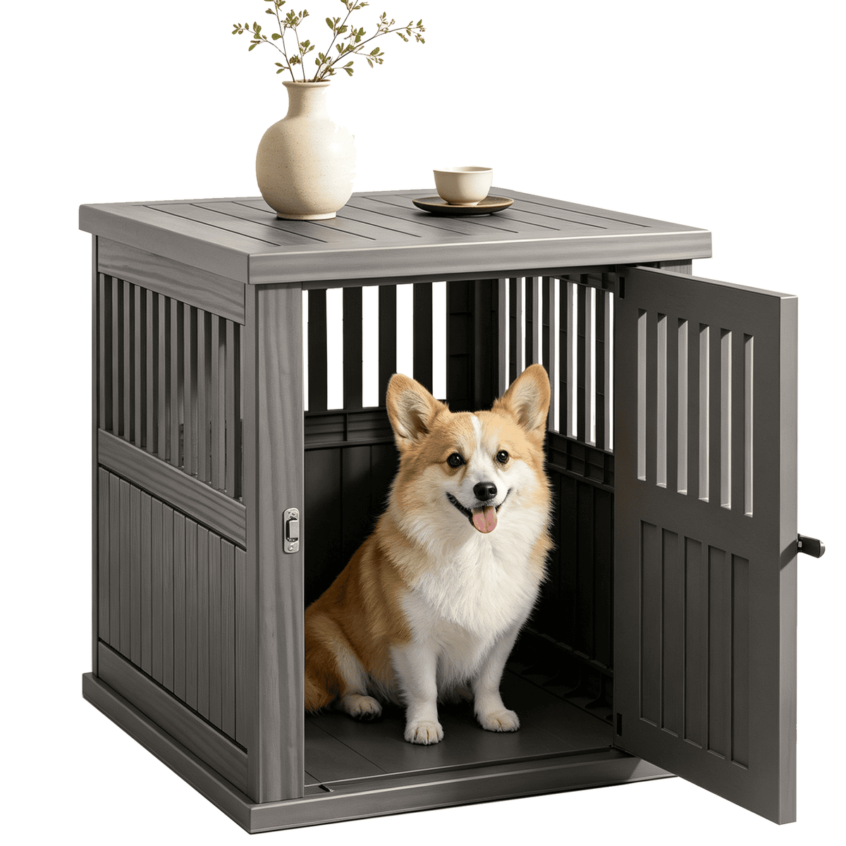 Dog Crate Furniture End Table