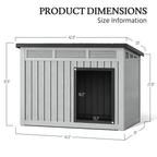Outdoor Dog House with Lift-Up Roof