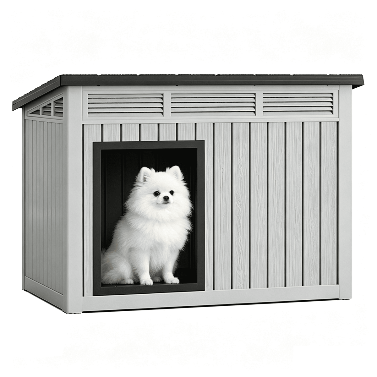 Outdoor Dog House with Lift-Up Roof Main image