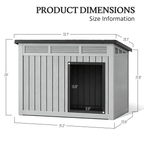 Outdoor Dog House with Lift-Up Roof