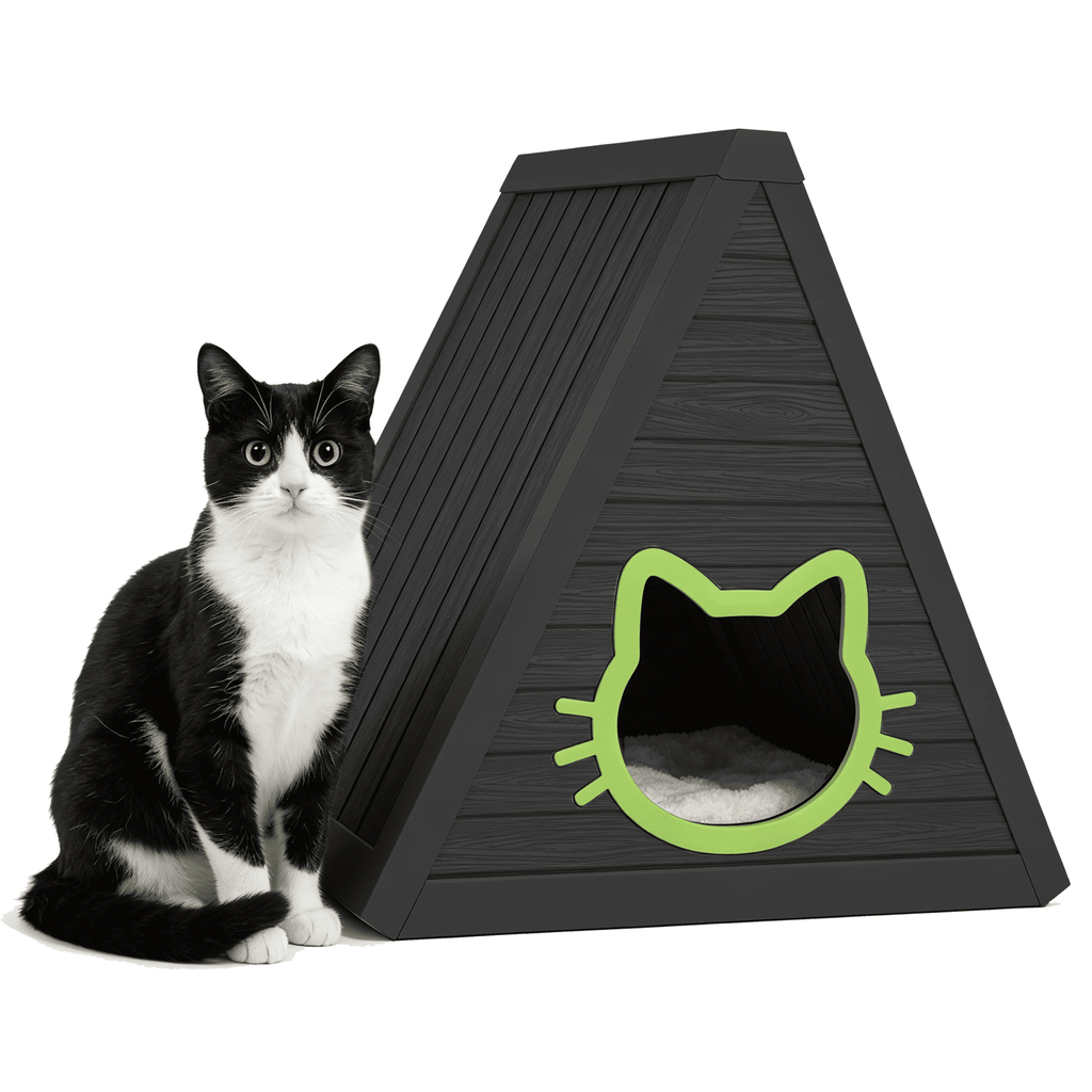 Outdoor Cat House Modern A-Frame