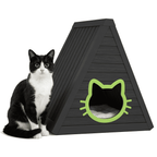 Outdoor Cat House Modern A-Frame