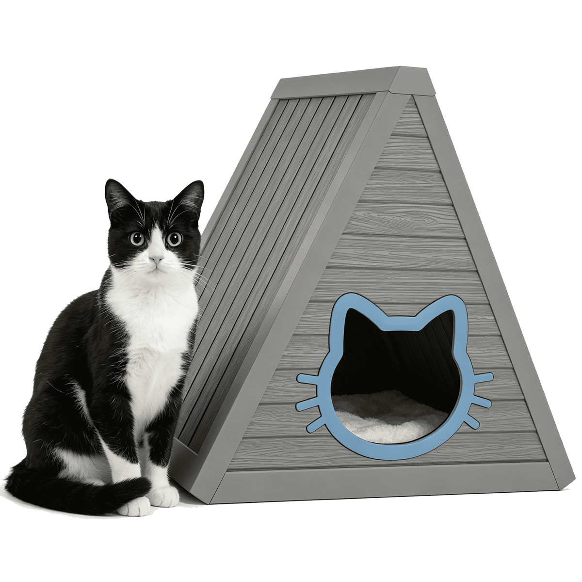Outdoor Cat House Modern A-Frame Main image