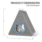 Outdoor Cat House Modern A-Frame
