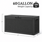 60 Gallon Outdoor Resin Deck Box