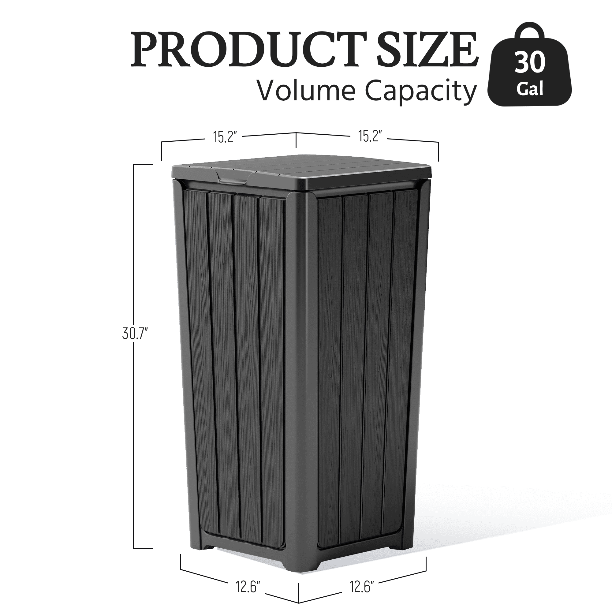 23 Gallon Outdoor Trash Can Secondary image