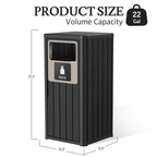 22 Gallon Outdoor Trash Can