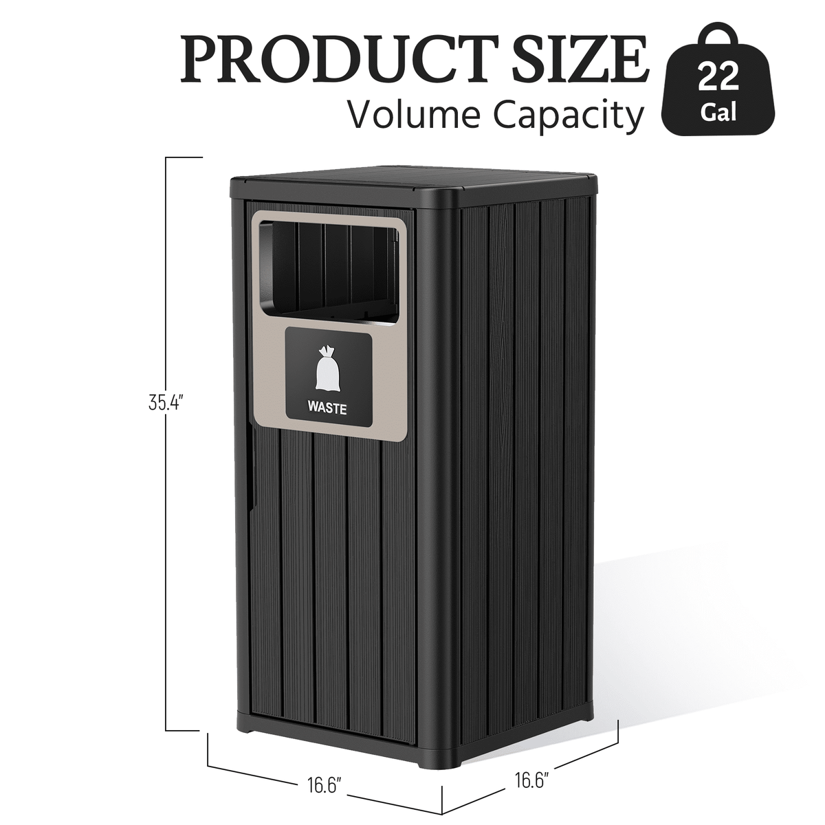 22 Gallon Outdoor Trash Can