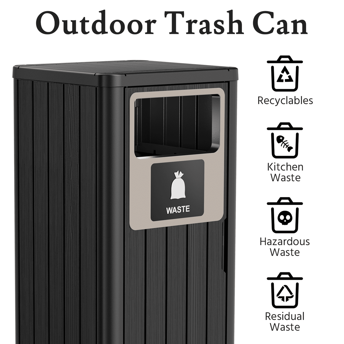 22 Gallon Outdoor Trash Can