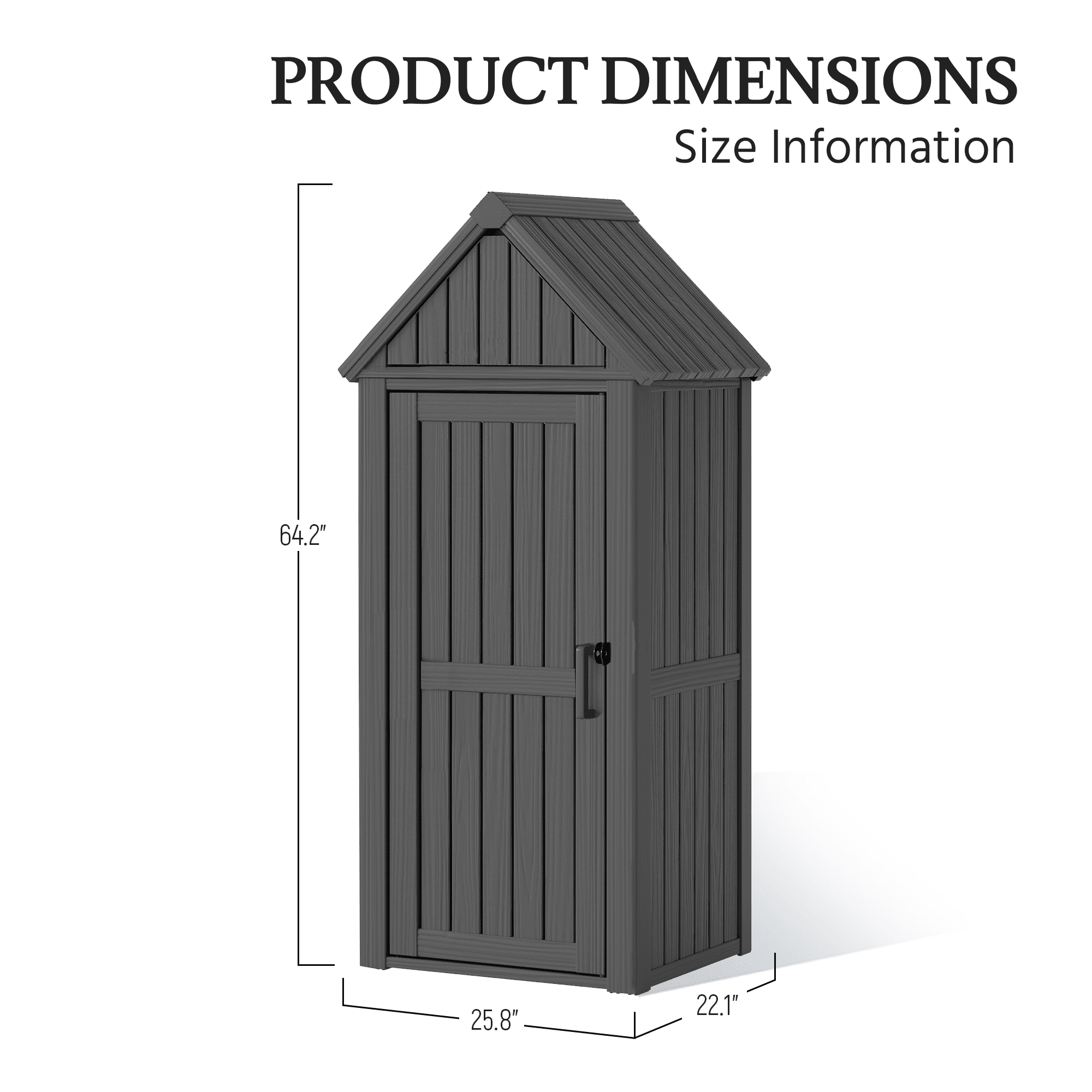 Vertical Outdoor Storage Cabinet Secondary image