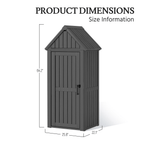 Vertical Outdoor Storage Cabinet