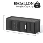 2-in-1 Storage Bench Shoe Cabinet