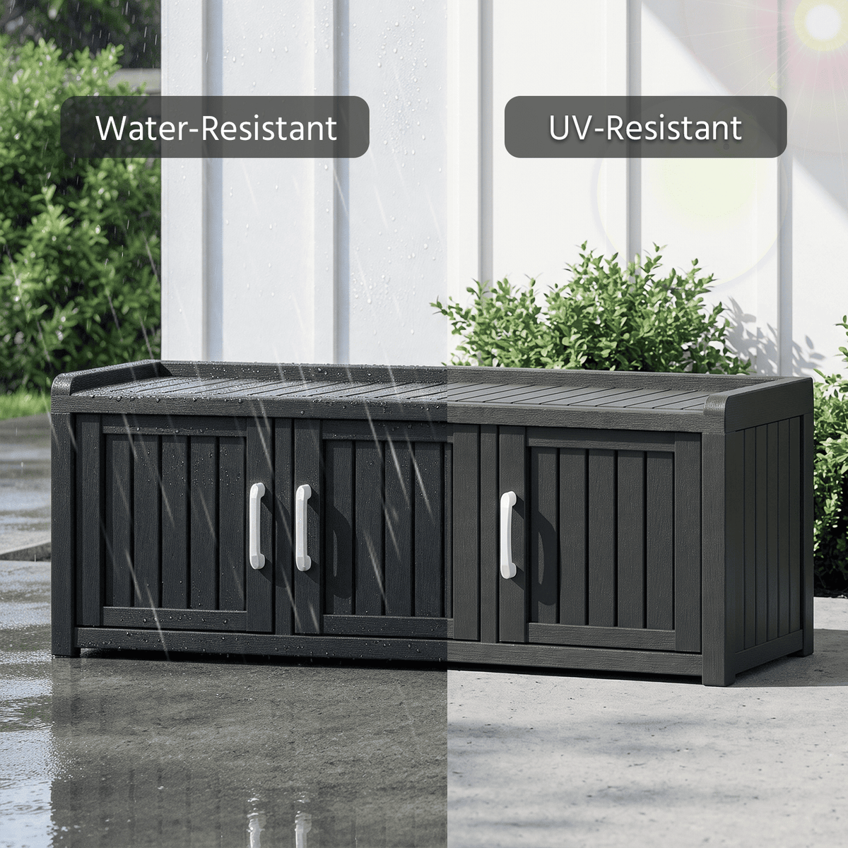 2-in-1 Storage Bench Shoe Cabinet