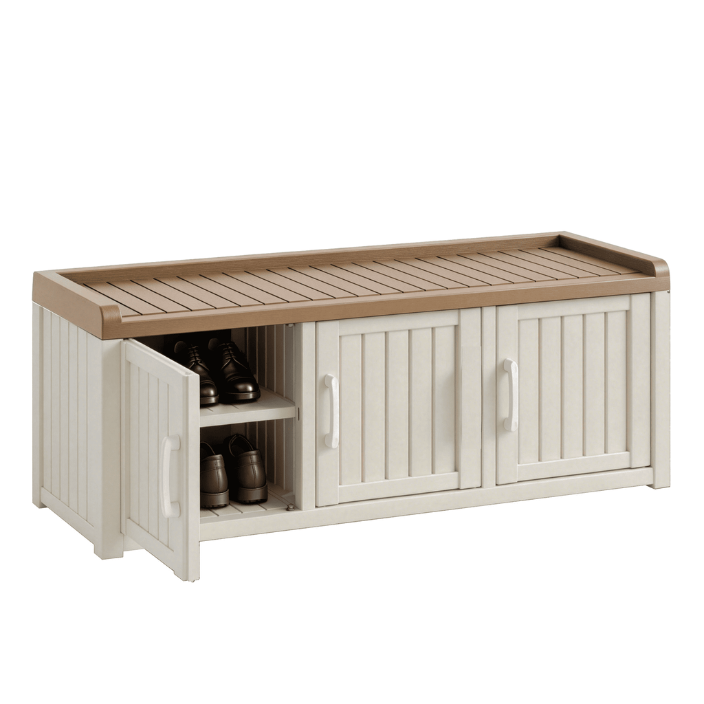2-in-1 Storage Bench Shoe Cabinet