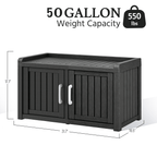 2-in-1 Storage Bench Shoe Cabinet