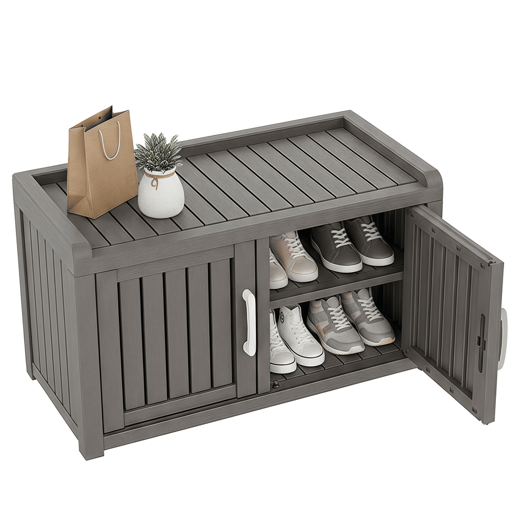 2-in-1 Storage Bench Shoe Cabinet