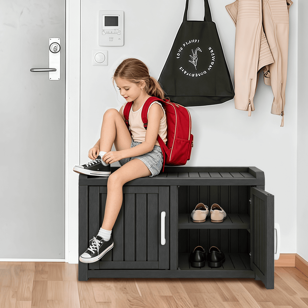 2-in-1 Storage Bench Shoe Cabinet