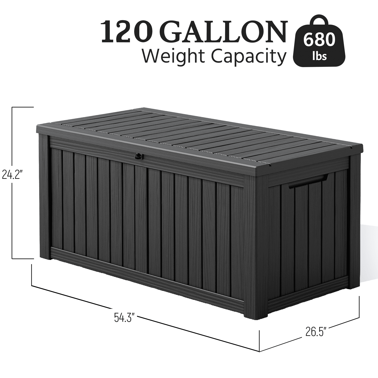 120 Gallon Deck Box