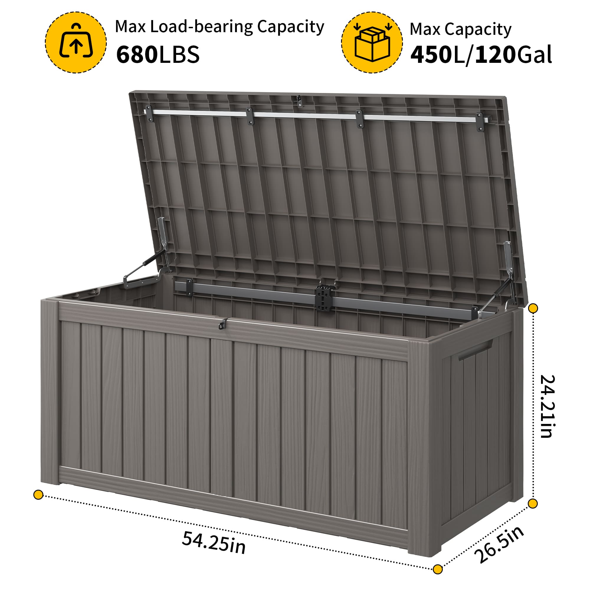 120 Gallon Storage Deck Box
