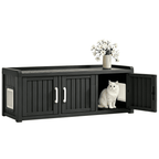 3-in-1 Cat Litter Box Enclosure Furniture