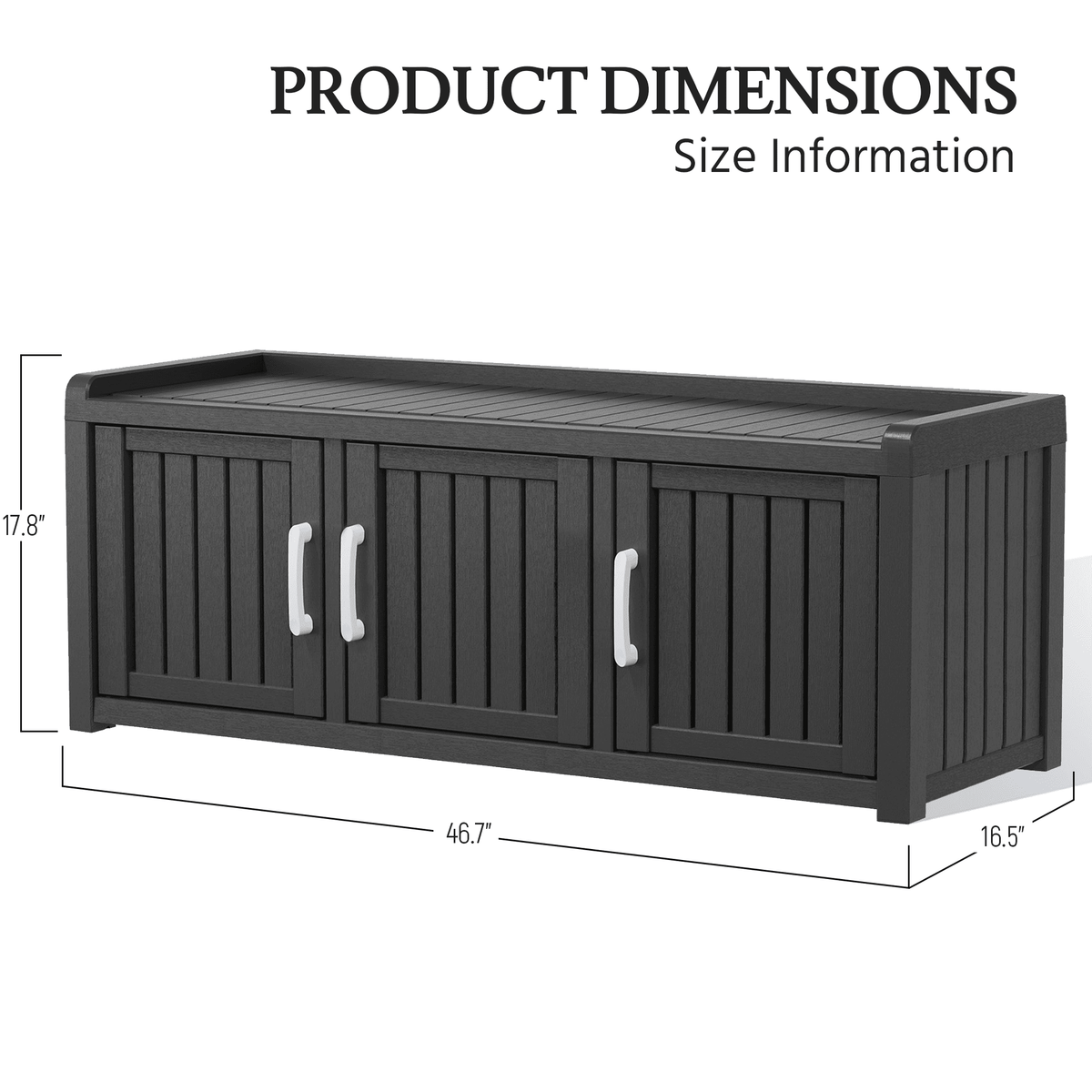 3-in-1 Cat Litter Box Enclosure Furniture