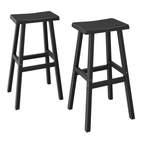 Black Bar Stools Set of 2
