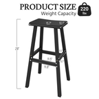 Black Bar Stools Set of 2