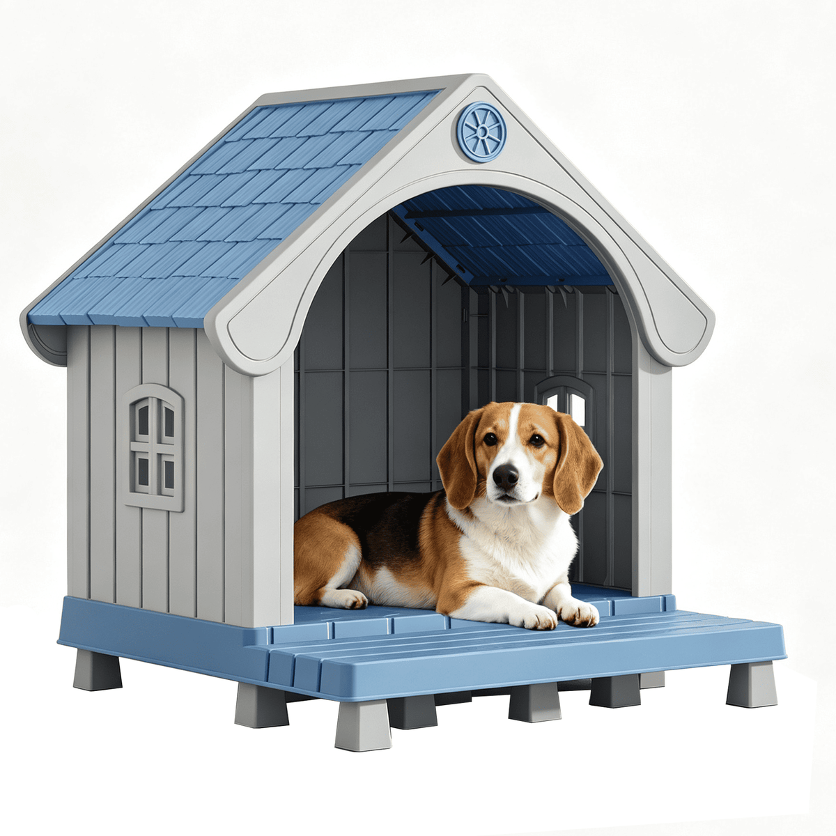Raised Floor Outdoor Dog House