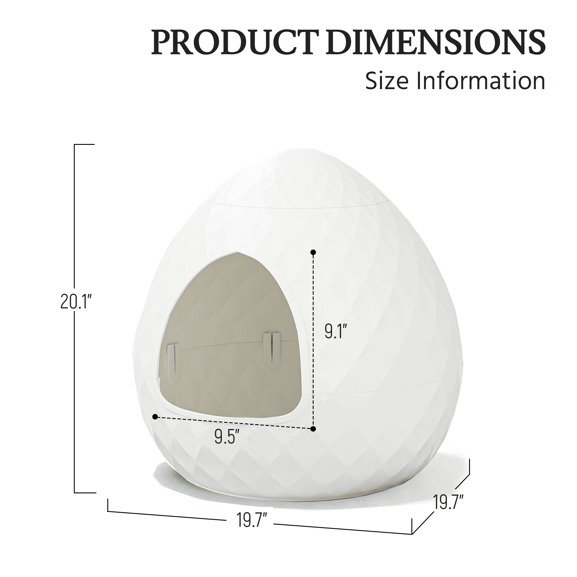 White Enclosed Cat Litter Box Secondary image