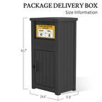 Lockable Package Delivery Box with Anti-Theft Drop Slot