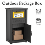 Lockable Package Delivery Box with Anti-Theft Drop Slot