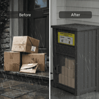 Lockable Package Delivery Box with Anti-Theft Drop Slot