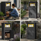 Lockable Package Delivery Box with Anti-Theft Drop Slot